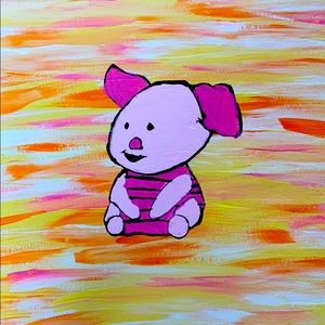 Piglet painting